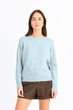 Load image into Gallery viewer, Shimmering Mesh Sweater in Ice

