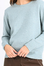 Load image into Gallery viewer, Shimmering Mesh Sweater in Ice
