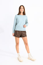 Load image into Gallery viewer, Shimmering Mesh Sweater in Ice
