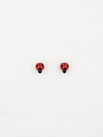 Load image into Gallery viewer, Mini Ladybug Earrings
