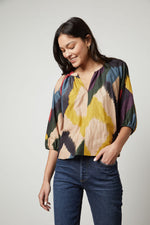 Load image into Gallery viewer, Lizette Top in Chai
