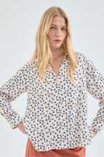 Load image into Gallery viewer, Heart Print Blouse in Cream
