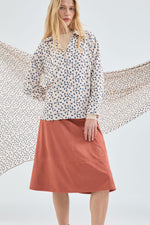 Load image into Gallery viewer, Heart Print Blouse in Cream
