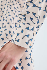 Load image into Gallery viewer, Heart Print Blouse in Cream
