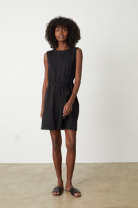 Laine Sleeveless Tank Dress in Black