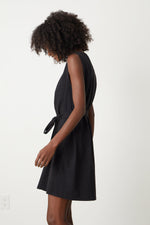 Load image into Gallery viewer, Laine Sleeveless Tank Dress in Black
