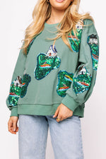 Load image into Gallery viewer, Lake House Sweatshirt in Moss
