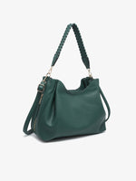 Load image into Gallery viewer, Grace Vegan Whipstitch Tote in Hunter Green

