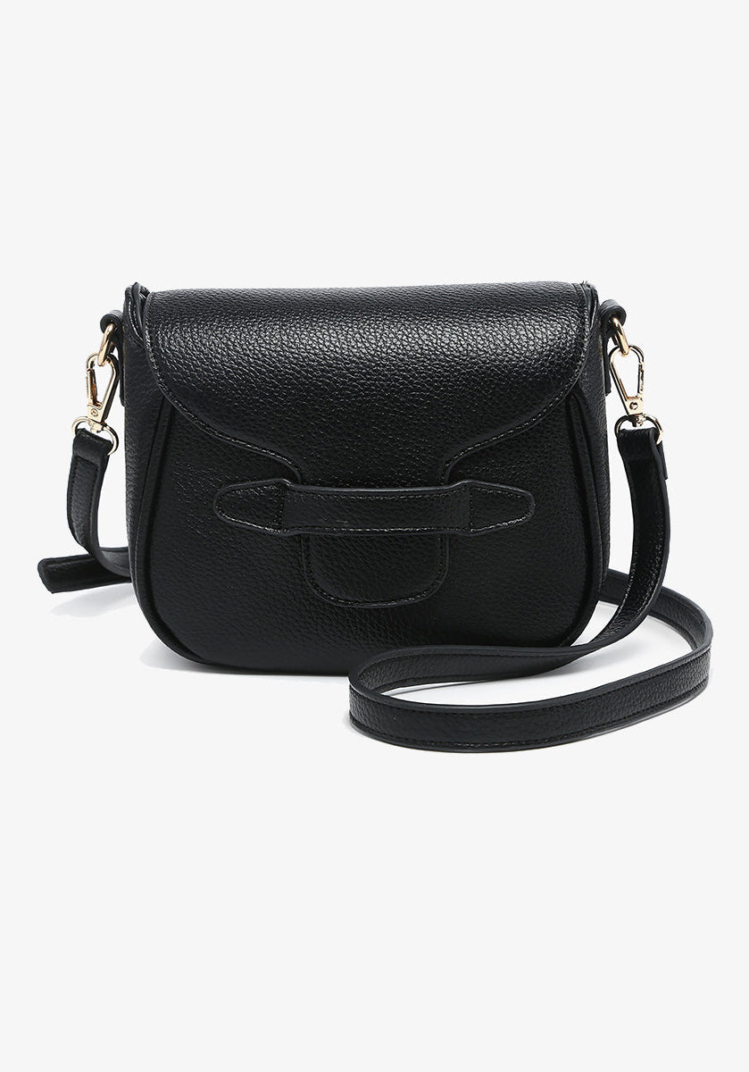 Mable Vegan Crossbody Bag in Black