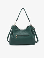 Load image into Gallery viewer, Grace Vegan Whipstitch Tote in Hunter Green
