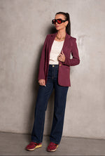 Load image into Gallery viewer, Morrison Ultra Luxe Blazer in Merlot
