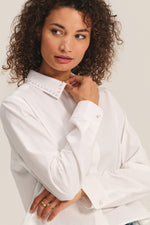 Load image into Gallery viewer, Jocelyn Long Sleeve Top with Pearls in Black
