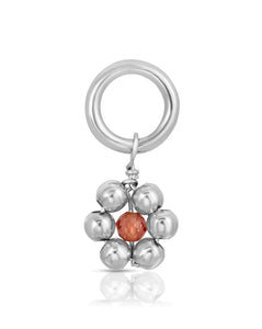 Flowercita Necklace in Garnet/Silver