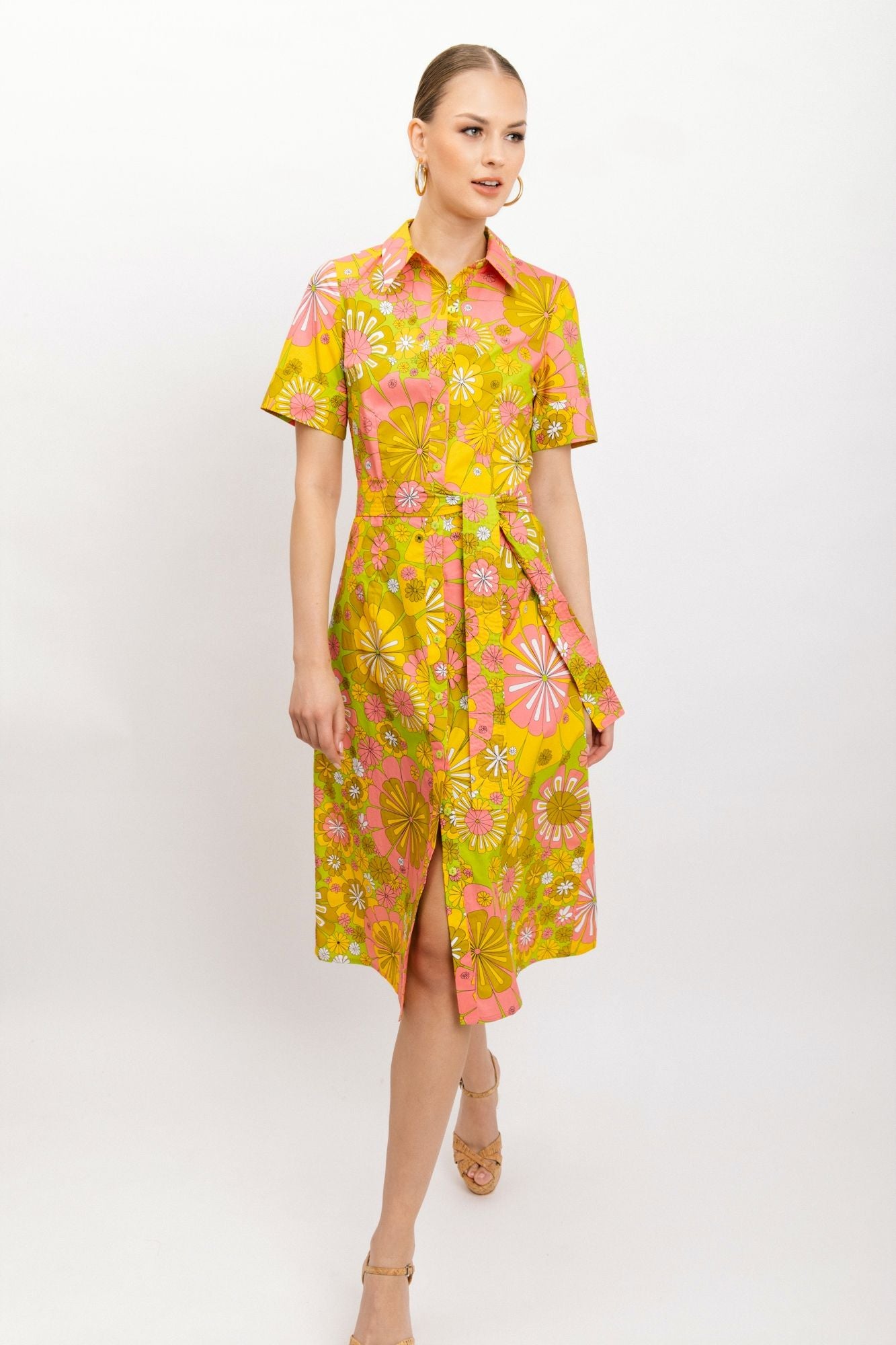 Meki Dress in Green Sunkist