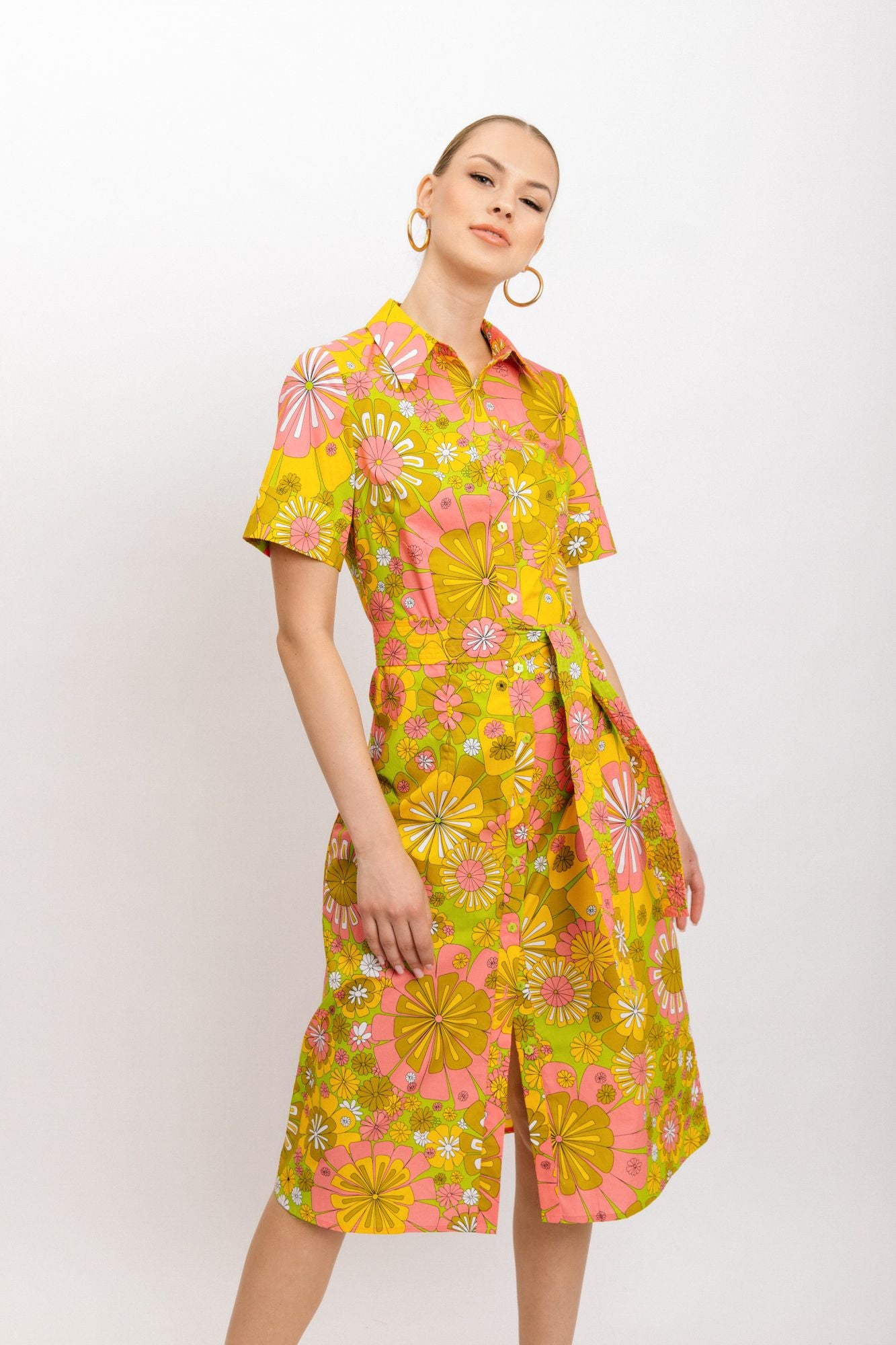 Meki Dress in Green Sunkist