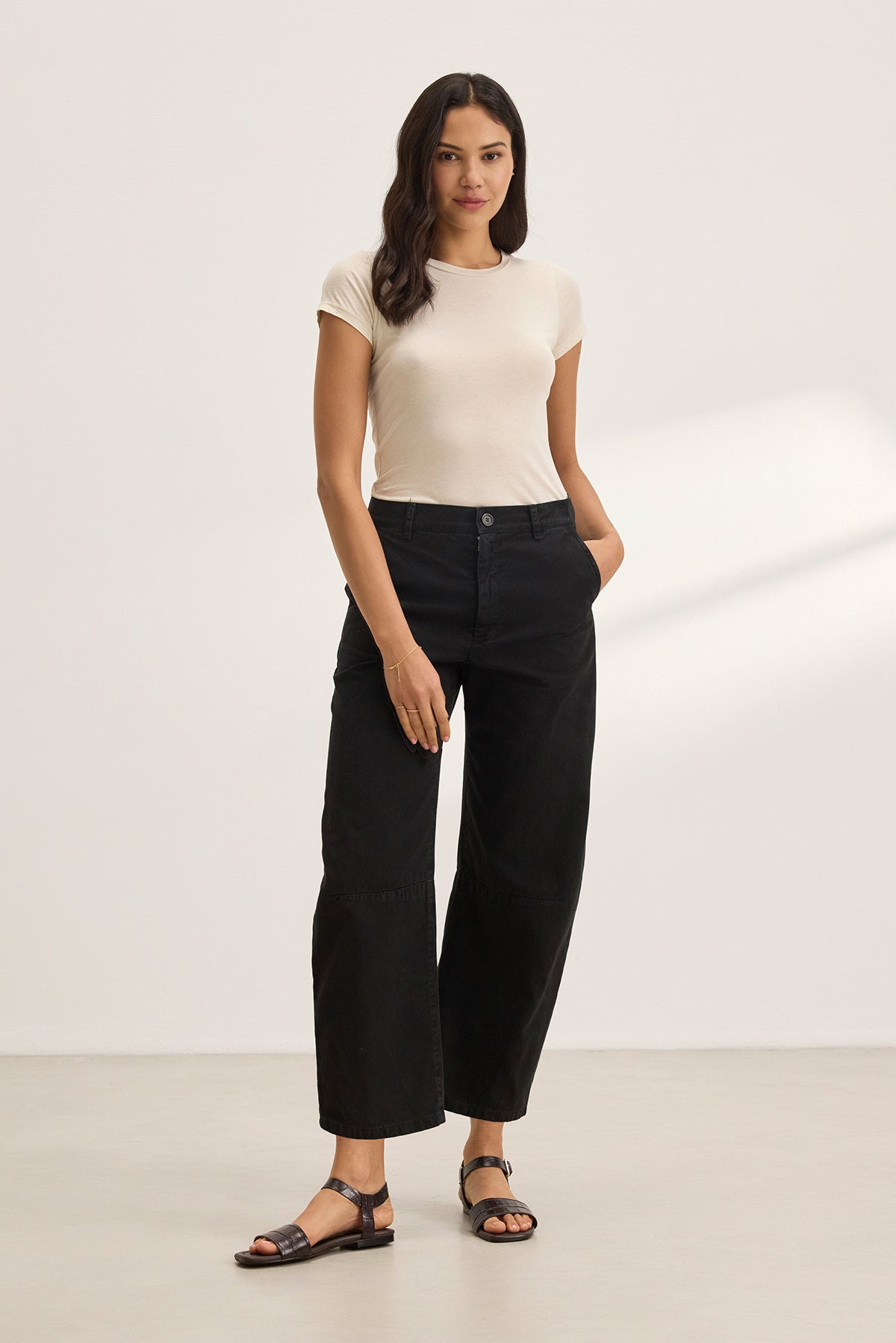 Alexis Bow Legged Pant in Jasper