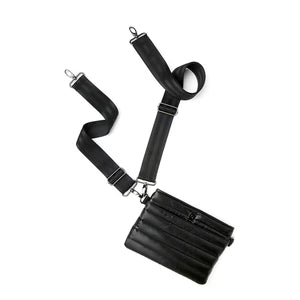 Bum Bag 2.0 in Pearl Black With Black Strap