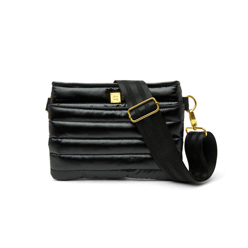 Bum Bag 2.0 in Pearl Black With Gold