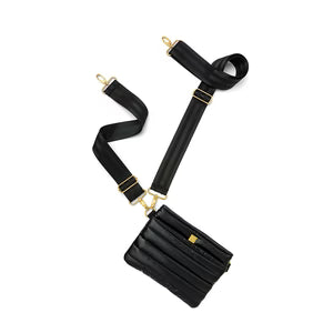 Bum Bag 2.0 in Pearl Black With Gold