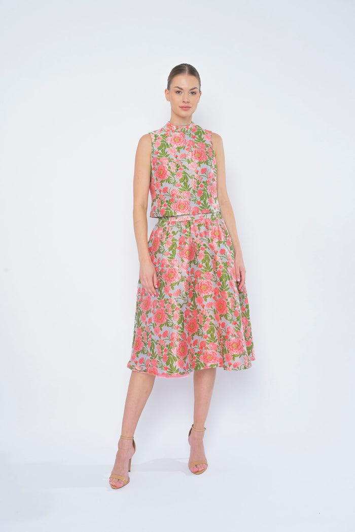 Tricia Top in Peach Begonia