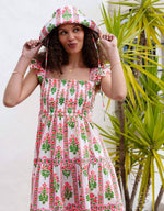 Load image into Gallery viewer, Jessica Dress in Neon Sunset Border
