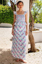 Load image into Gallery viewer, Kezia Skirt in Orchid Border
