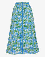 Load image into Gallery viewer, Freya Skirt in Peacock Border
