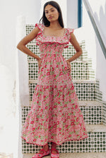 Load image into Gallery viewer, Carrie Dress in Sweet Hibiscus
