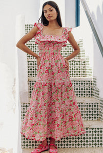 Carrie Dress in Sweet Hibiscus