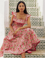 Load image into Gallery viewer, Carrie Dress in Sweet Hibiscus
