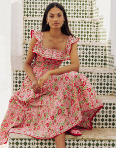 Carrie Dress in Sweet Hibiscus