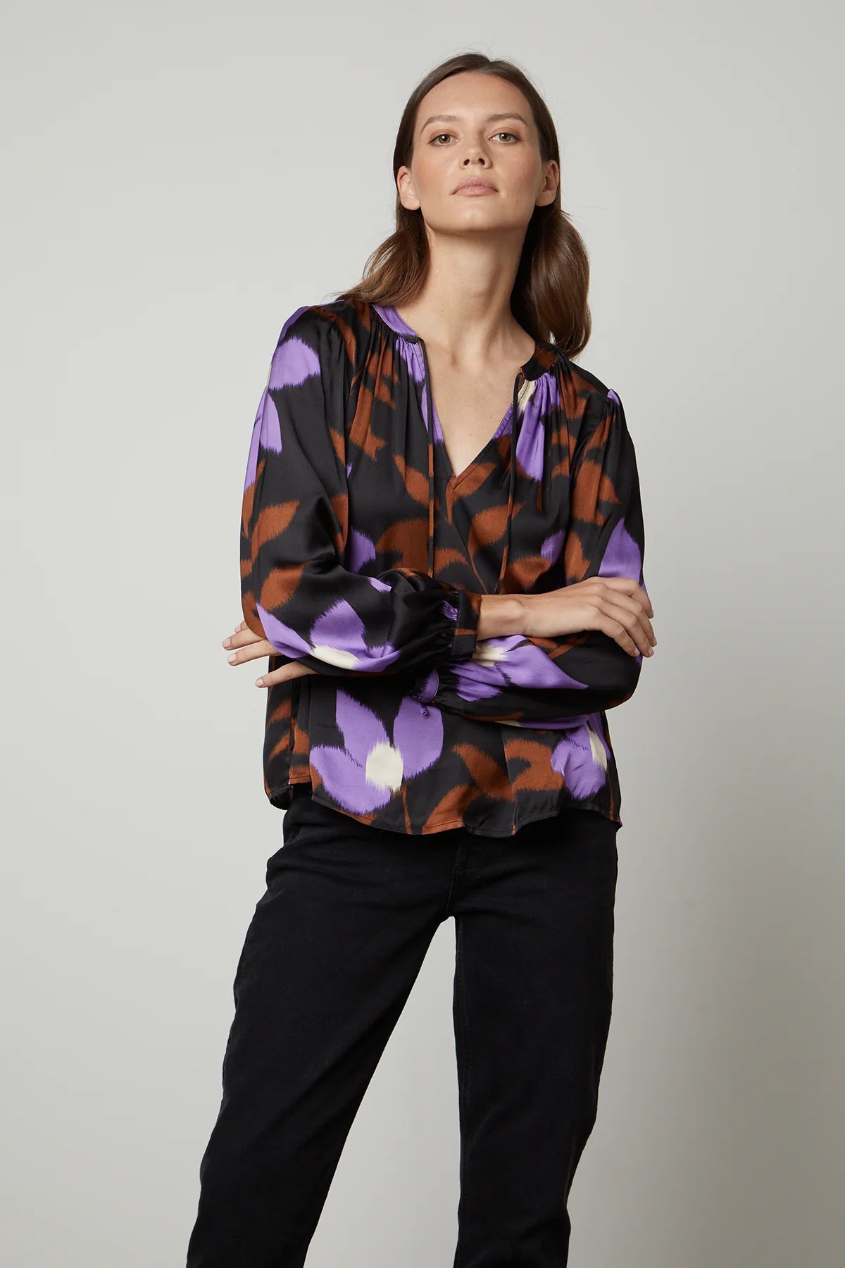 Isra Printed Blouse in Fiji