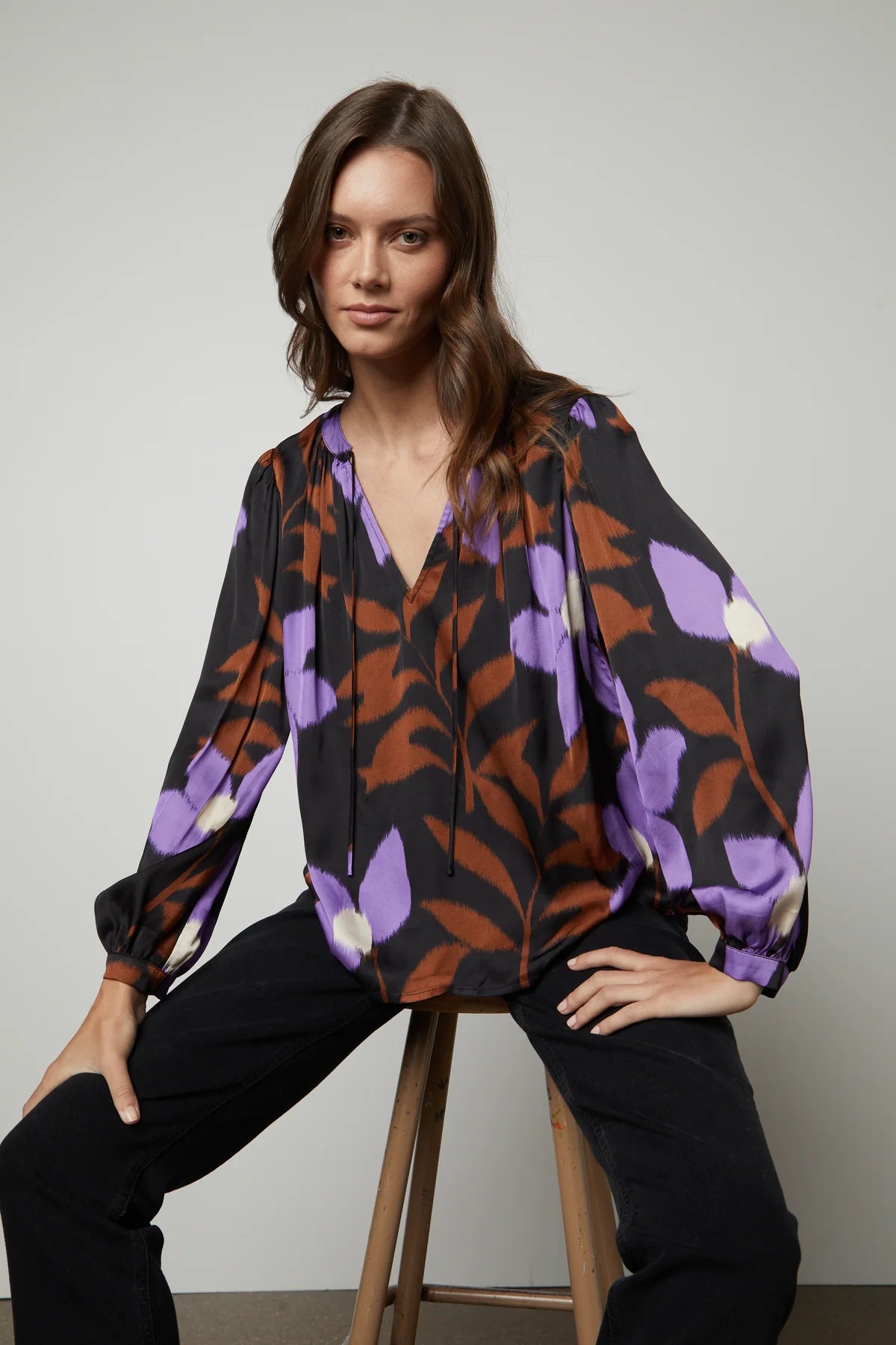 Isra Printed Blouse in Fiji