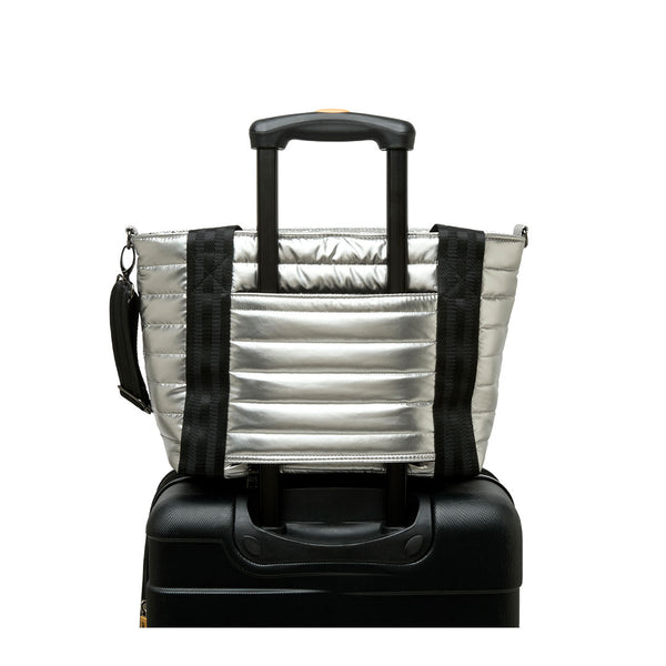 Jr. Jetset Wingman Bag in Pearl Silver