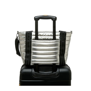 Jr. Jetset Wingman Bag in Pearl Silver