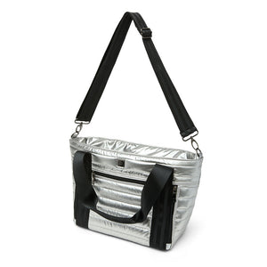 Jr. Jetset Wingman Bag in Pearl Silver