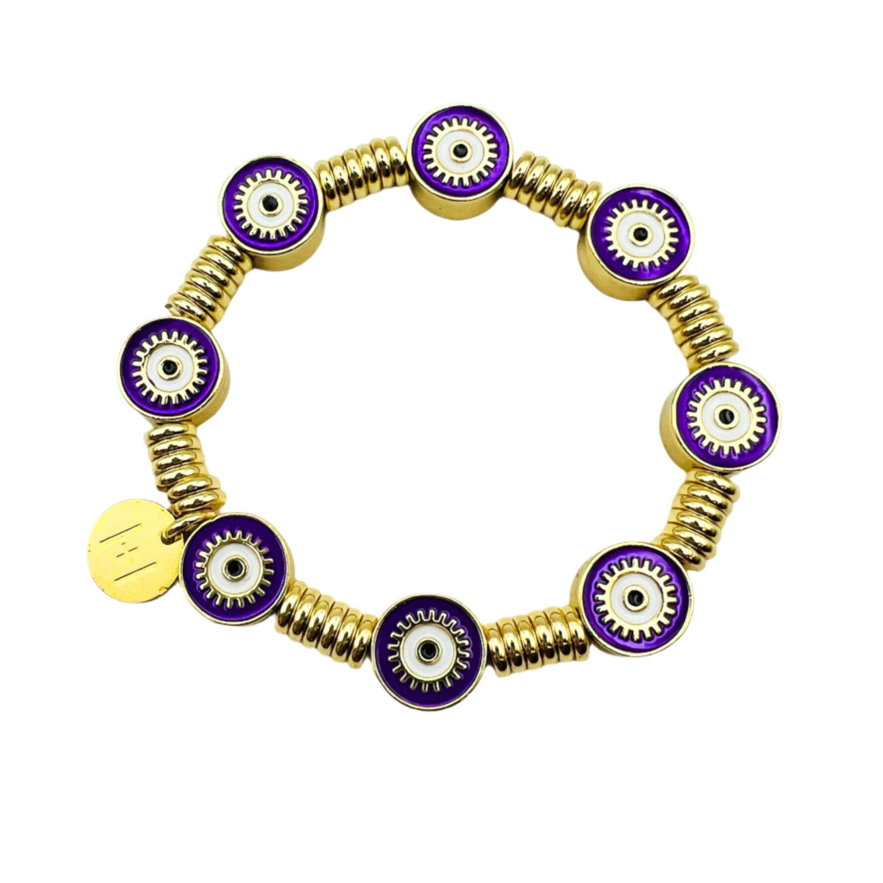 Good Vibes Only Bracelet in Purple