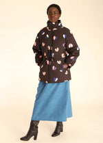 Load image into Gallery viewer, Quilted Hearts Jacket in Black
