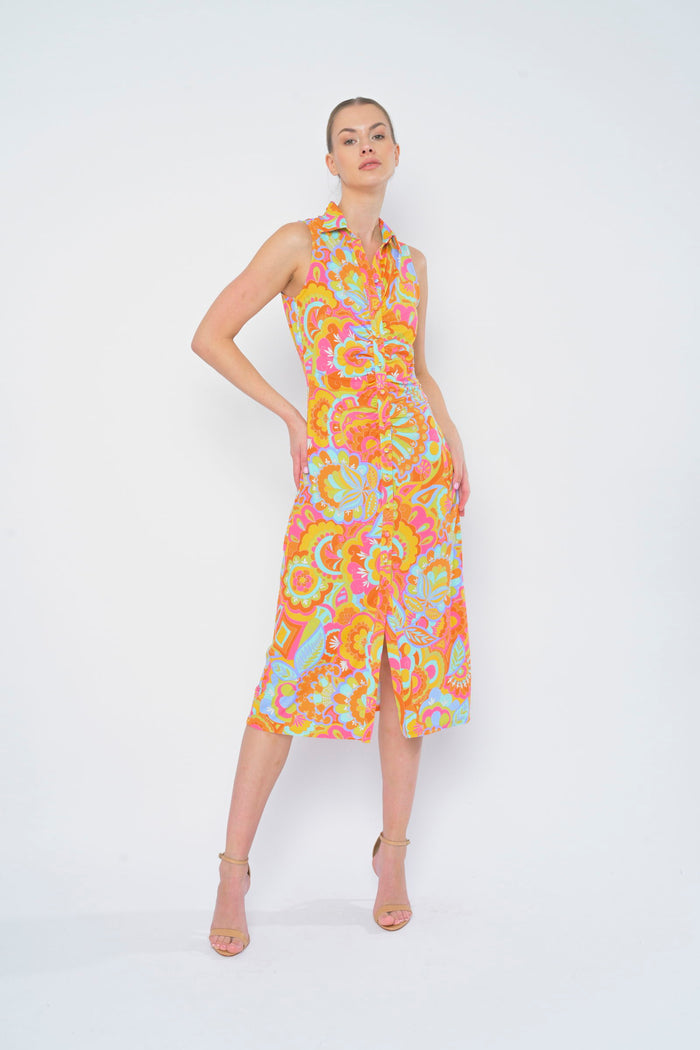 Adrianne Dress in Rainbow Beach