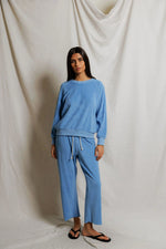 Load image into Gallery viewer, Saylor Loop Terry Sweatshirt in Pacific Blue

