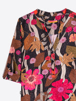 Load image into Gallery viewer, Francina Shirt in Floral Coral Camel Print
