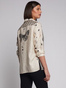 Irina Shirt in Patchwork Print