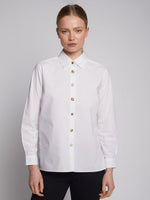 Load image into Gallery viewer, Irina Shirt in White Poplin
