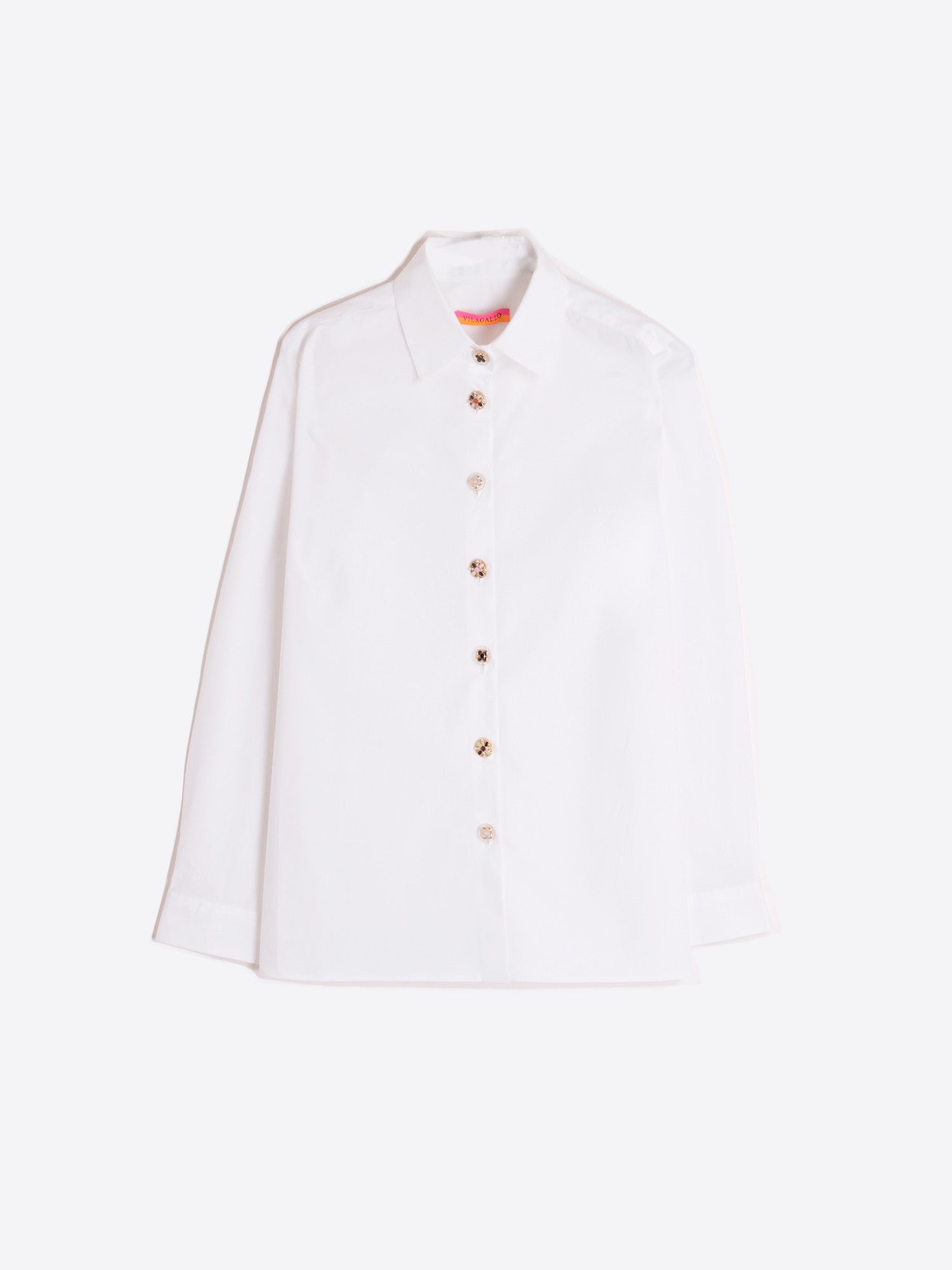 Irina Shirt in White Poplin