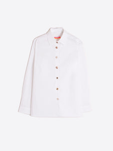 Irina Shirt in White Poplin