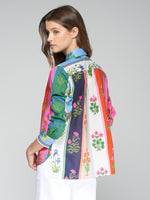 Load image into Gallery viewer, Isa Shirt in Flores Franjas Voile
