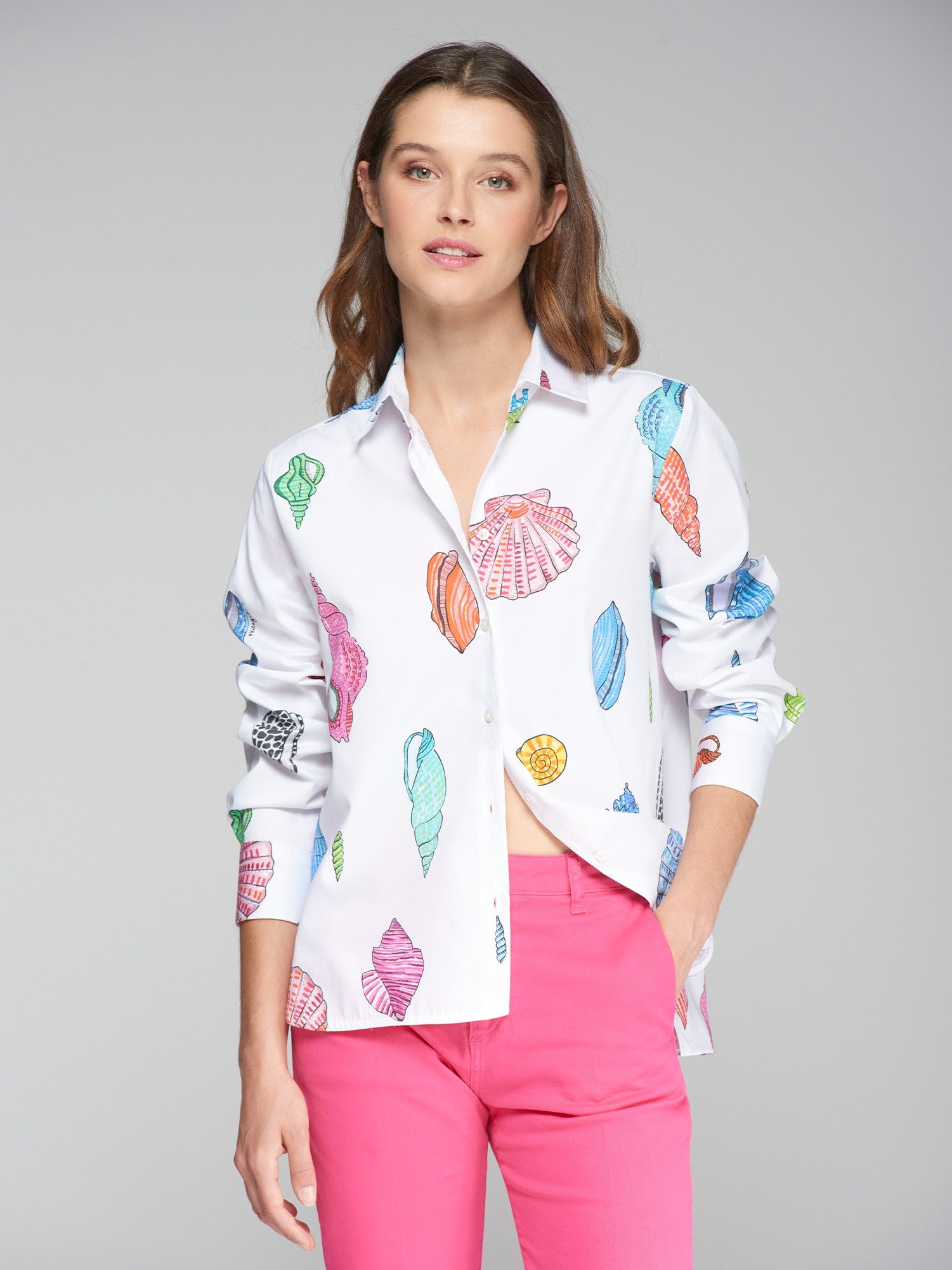 Isa Shirt in Motivos Marinos Print