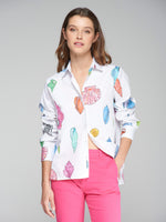 Load image into Gallery viewer, Isa Shirt in Motivos Marinos Print
