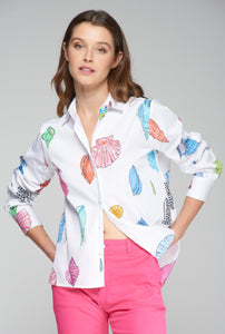 Isa Shirt in Motivos Marinos Print