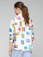 Load image into Gallery viewer, Mafalda Blouse in Sardinas Seda Print
